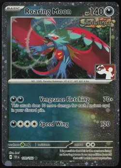 Roaring Moon 109/162 Prize Pack Series Cards Rare Holo Pokemon NM - Image 1