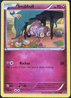 Snubbull 68/124 Fates Collide Regular - Pokemon Card - Image 1