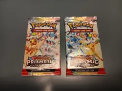 Pokemon TCG Prismatic Evolutions Booster Pack 10 Cards English Eevee - Image 1