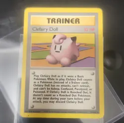 Pokemon TCG Clefairy Doll Base Set 70/102 Regular Unlimited Rare Card - Image 1