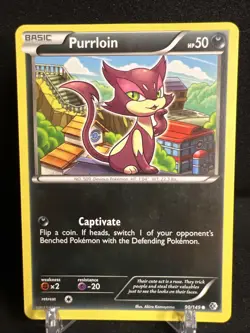 Purrloin 90/149 Common | Boundaries Crossed | Pokemon Card - Image 1