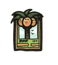 Pokemon Derpy Fan Art Mini Card Sticker 1.25" Exeggutor - Image 1