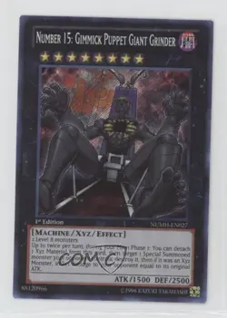 Number 15: Gimmick Puppet Giant Grinder 1st Ed. YuGiOh Hunters #NUMH-EN027 - Image 1