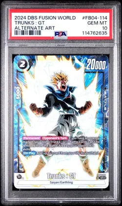 2024 DRAGON BALL SUPER CARD GAME FUSION WORLD ULTRA LIMIT FB04-114 TRUNKS : GT A - Image 1