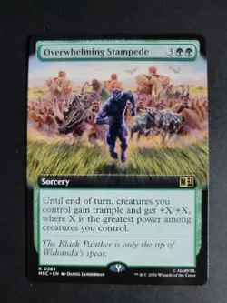 Overwhelming Stampede (Extended Art) Rare Marvel Super Heroes Commander - Image 1