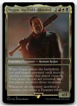 Negan, the Cold-Blooded #147 (Foil) (NM) Secret Lair Drop SLD Magic MTG - Image 1