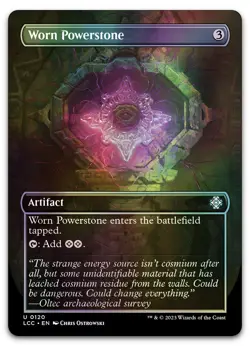 Worn Powerstone (Borderless) #120 (Foil) NM Lost Caverns of Ixalan LCC Magic MTG - Image 1