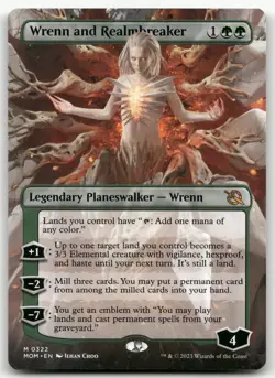 Wrenn and Realmbreaker (Borderless) #322 (NM) March of the Machine MOM Magic MTG - Image 1