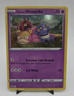 Pokemon TCG Galarian Slowpoke Black Star Promo SWSH126 NM - Image 1