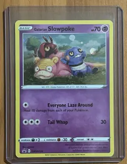 Pokemon TCG Galarian Slowpoke Black Star Promo SWSH126 NM - Image 1
