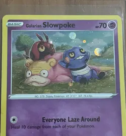 Pokemon TCG Galarian Slowpoke Black Star Promo SWSH126 NM - Image 3