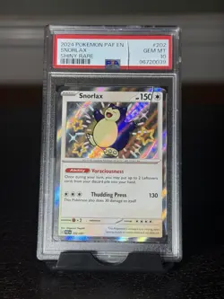 2024 POKEMON PAF EN-PALDEAN FATES SHINY RARE #202 SNORLAX PSA 10 - Image 2