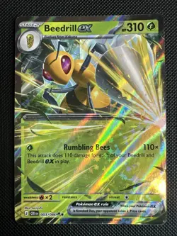 Beedrill ex 003/086 - ME04: Chaos Rising Pokemon TCG (stock# A100) - Image 1