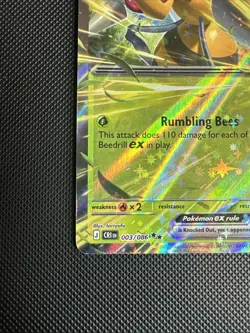 Beedrill ex 003/086 - ME04: Chaos Rising Pokemon TCG (stock# A100) - Image 5