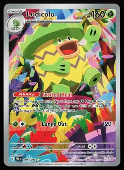 Ludicolo 095/094 Holo Illustration Rare Phantasmal Flames Pokemon Card - Image 1