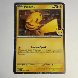 Pikachu 051/162 Temporal Forces - 2026 Pokemon Day Promo - Cosmos Holo NM - Image 1