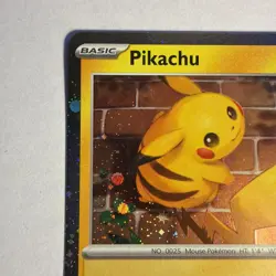 Pikachu 051/162 Temporal Forces - 2026 Pokemon Day Promo - Cosmos Holo NM - Image 2