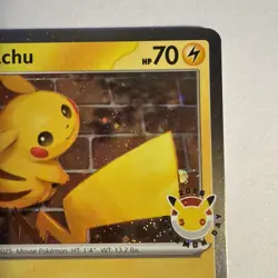 Pikachu 051/162 Temporal Forces - 2026 Pokemon Day Promo - Cosmos Holo NM - Image 3