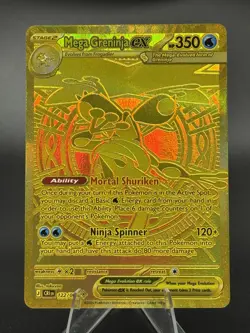 Mega Greninja ex - 122/086 - Chaos Rising - MUR Hyper Rare - NM+ Pokemon TCG - Image 1