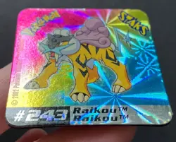 4 X Pokemon Staks Magnets Raikou Entei Zapdos Moltres Legendary #243 SHINY RARE - Image 4