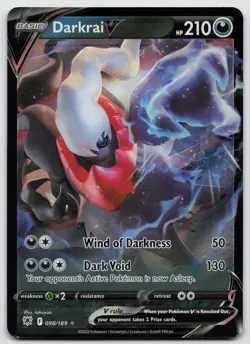 Darkrai V 098/189 Holo V Rare Astral Radiance Pokemon Near Mint - Image 1