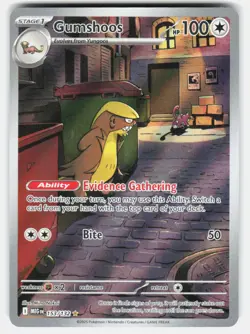 Gumshoos 153/132 Illustration Rare Mega Evolution Pokemon Holo Near Mint - Image 1