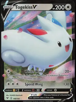 Togekiss V 140/185 Vivid Voltage V Rare Holo Holo Pokemon NM - Image 1