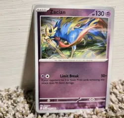 Zacian 045/094 Reverse Holo Rare Phantasmal Flames Pokemon TCG - Image 1