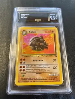1999 Pokemon Golem #36 Fossil GMA 8.5 NM Mint - Image 1