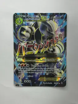 Pokemon TCG M Mewtwo EX 159/162 Breakthrough Ultra Rare Full Art Holo EN 230HP - Image 1