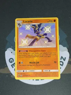 Pokemon TCG Lucario SV22/SV94 Hidden Fates Shiny Vault Holo Rare NM/M Condition - Image 1