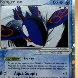 Nintendo Kyogre ex 037 EX Holo Promo Basic 100 HP ENG 2006 Pokemon TCG - Image 2