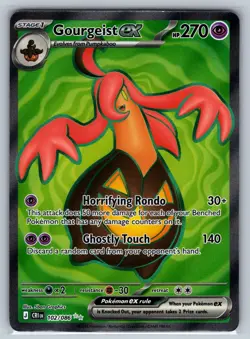 Gourgeist ex 102/086 Ultra Rare Chaos Rising Pokemon Holo Near Mint - Image 1