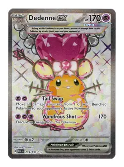 Dedenne ex 239/193 Ultra Rare Paldea Evolved - SV Pokemon TCG 2023 Near Mint NM - Image 1