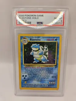 Pokemon Card Blastoise 2/130 Set Base PSA 8 Cosmos Holo ENG Near Mint - Image 2