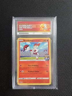 Scorbunny on the Ball - (Pokemon Futsal) 004/005 English Ace 9 - Image 1
