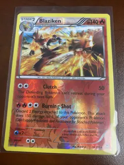 Blaziken 14/111 Holo Rare Furious Fists Pokemon Reverse Holo MP - Image 1