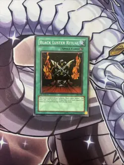 (EY) YUGIOH BLACK LUSTER RITUAL SYE-025 1ST SUPER RARE LP - Image 1