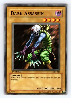 Yugioh Dark Assassin SDK-015 1st Edition Common - NM 💎 - Image 1