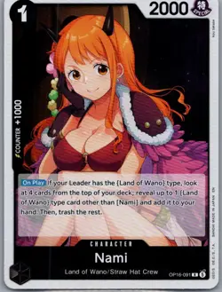 Nami OP16-091 Rare The Time of Battle One Piece Foil Near Mint - Image 1