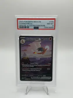 2023 POKEMON MEW EN-151 #199 CHARIZARD EX SPECIAL ILLUSTRATION RARE PSA 8 - Image 1