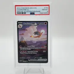 2023 POKEMON MEW EN-151 #199 CHARIZARD EX SPECIAL ILLUSTRATION RARE PSA 8 - Image 3