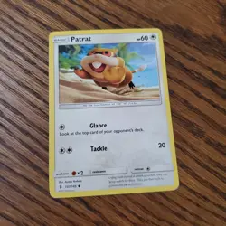 Patrat 107/145 - Common Pokemon Card - Guardians Rising Set (2017) - Light Play - Image 1