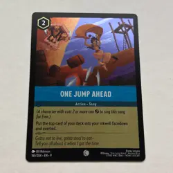 One Jump Ahead 165/204 Disney Lorcana Fabled Common Cold Foil Card NM - Image 1
