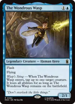 ~ The Wondrous Wasp ~ NM Foil ~ Marvel Super Heroes ~ MTG ~ - Image 1