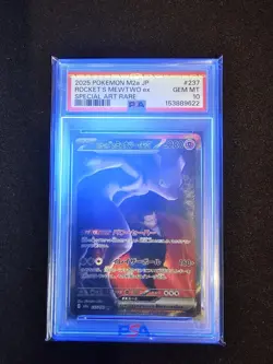 PSA 10 Team Rocket's Mewtwo ex SAR 237/193 MEGA Dream M2a Pokemon Card JP - Image 3