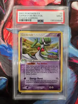 PSA 9 MINT 2007 POKEMON EX POWER KEEPERS #9 GARDEVOIR STAMPED REVERSE FOIL CARD - Image 1