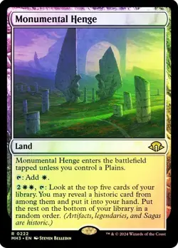 Monumental Henge FOIL - 0222 - Rare - Modern Horizons 3 MH3 MTG - Image 1