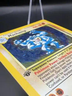 Pokemon TCG 1999 Machamp 8/102 Base Set 1st Edition Holo Rare Vintage - Image 3