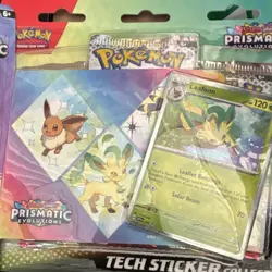 Pokemon TCG Scarlet & Violet Prismatic Evolutions Tech Sticker Booster Pack - Image 2